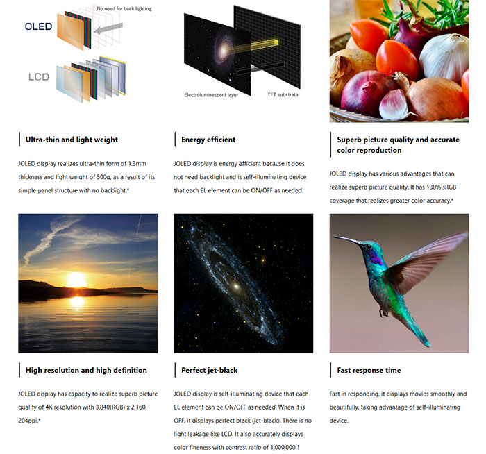 JOLED staví linky pro velkovýrobu tištěných displejů OLED i pro monitory