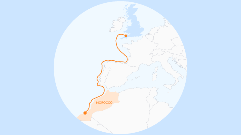 Británie bude brát 3,6 GW z obří 10,5GW solární a větrné elektrárny v Maroku