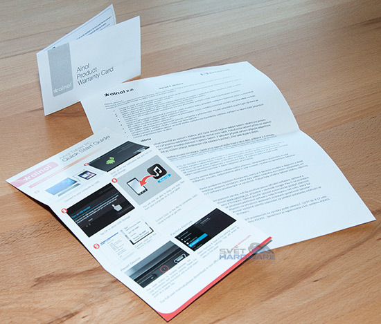 Ainol Novo 7 Aurora II: levný, a přesto dobrý