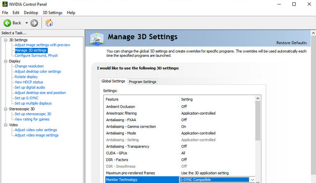 Jak funguje G-Sync na nepodporovaném monitoru LG s Adaptive-Sync?