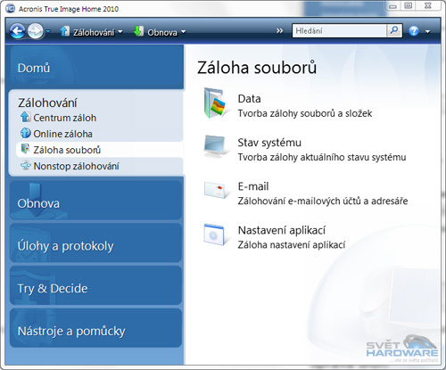 Acronis True Image Home 2010: co umí?