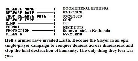 Bethesda omylem zveřejnila kopie Doom Eternal bez ochrany Denuvo