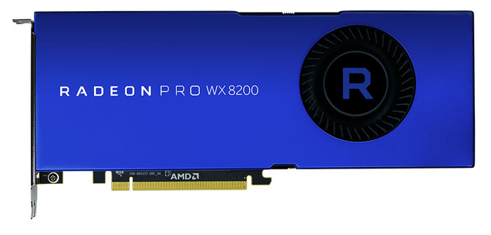AMD představilo profesionální Radeon Pro WX 8200