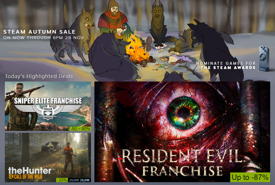 Začíná podzimní výprodej na Steamu, GoGu a dalších obchodech