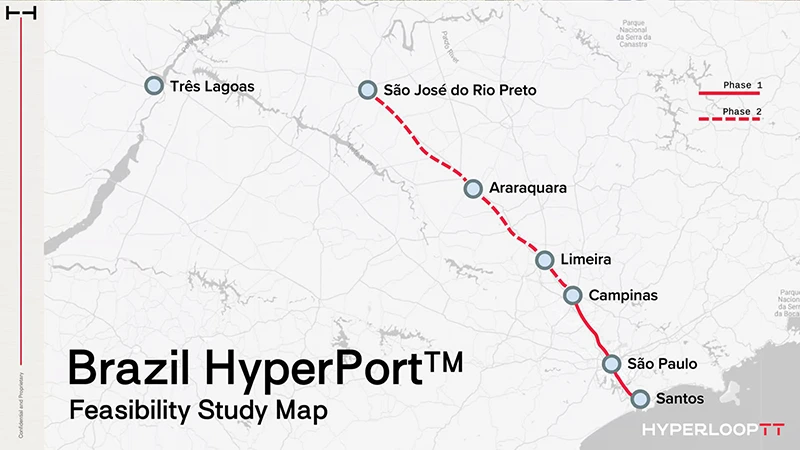 HyperloopTT chce postavit HyperPort, kontejnery v Brazílii by svištěly 600 km/h