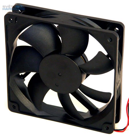 Deset 120mm ventilátorů v testu průtoku vzduchu