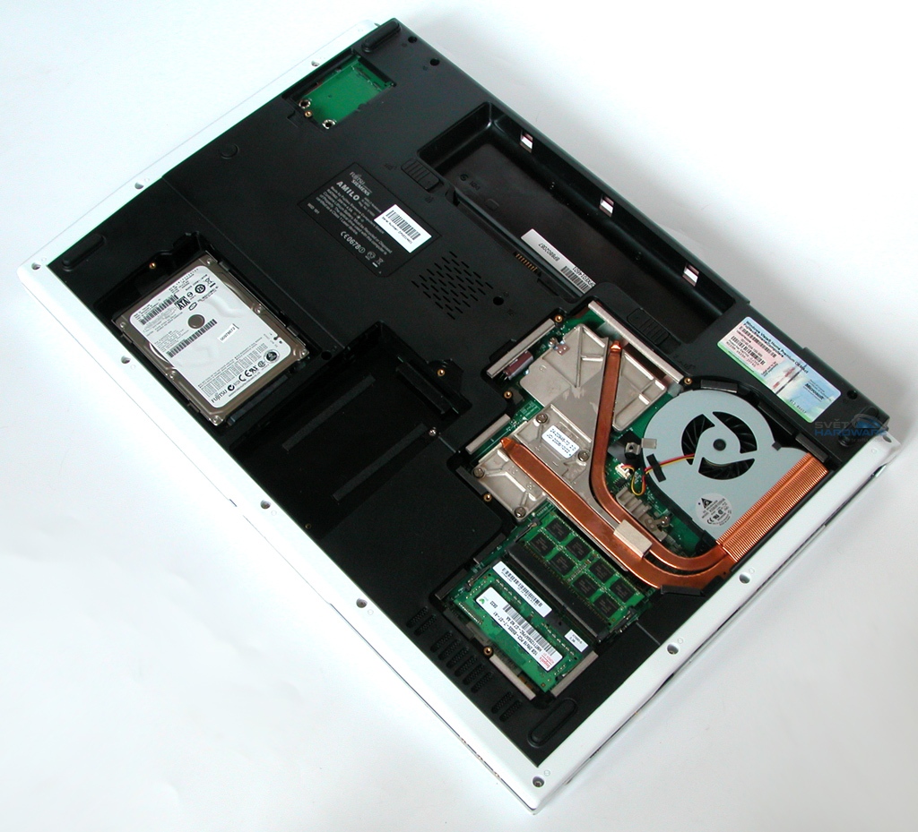 Test herních notebooků: Fujitsu Siemens AMILO Xi 3650