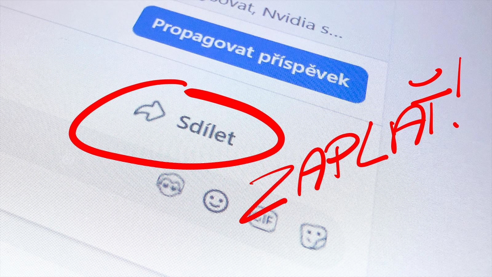 Sdílení odkazů na Facebooku bez limitů? Meta to zkouší jako placenou službu