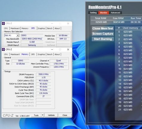 G.Skill ukazuje své DDR5-7000 s údajně rychlým časováním