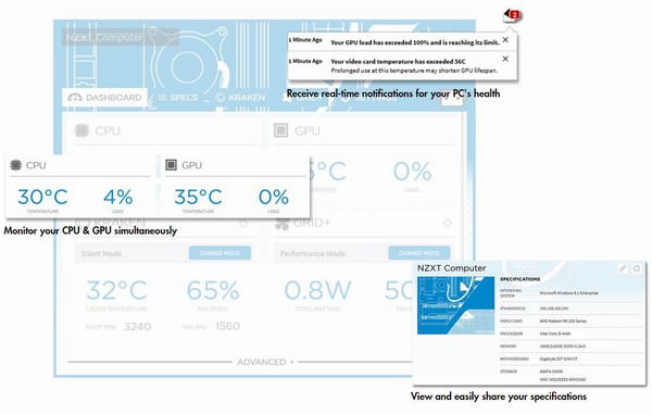 NZXT CAM 2.0: bohatý monitorovací software