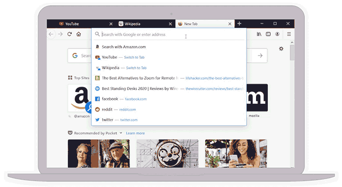 Firefox 75 má přepracovaný adresní řádek - méně psaní a lepší hledání