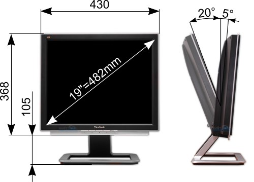Megatest 19" LCD: ViewSonic VX922