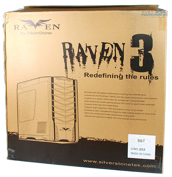SilverStone Raven RV03: originál každým coulem