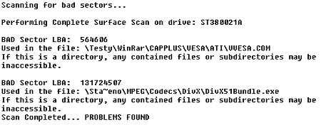 Když disk něco bolí...