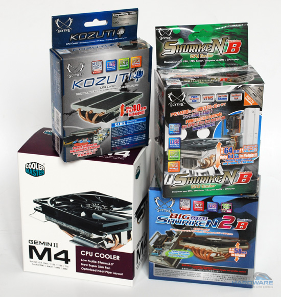 Test 4 nízkoprofilových CPU chladičů