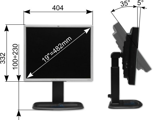 Megatest 19" LCD: HP L1955
