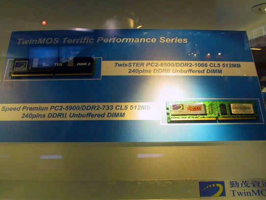 Computex 2005: A-DATA a TwinMOS představují DDR2-1066 paměti