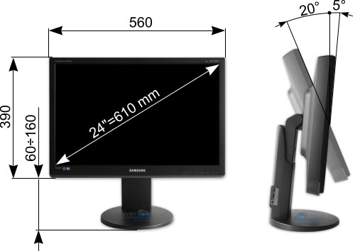 Samsung 2493HM - čtyřiadvacet palců s TN technologií