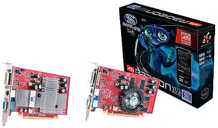 Grafické karty řady Sapphire Radeon X550