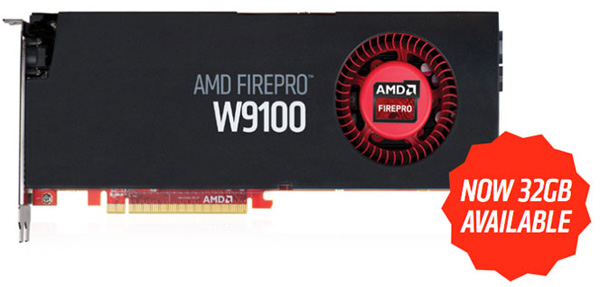 AMD FirePro W9100 přichází s 32 GB paměti