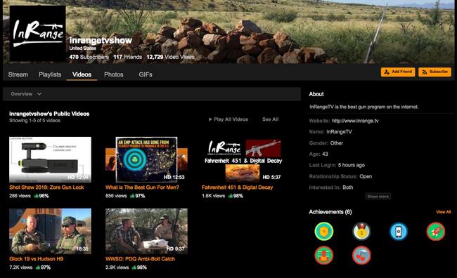 Kanál o zbraních se po zákazu na YouTube přesunul i na Pornhub