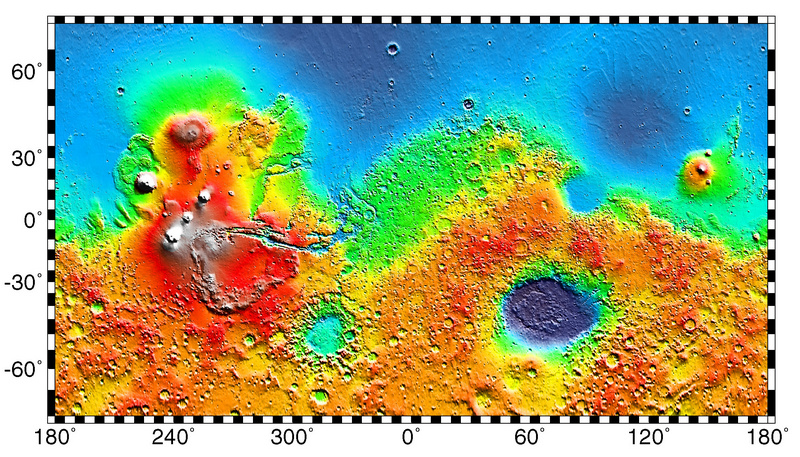 Mars byl dle NASA utvářen i gigantickými sopečnými erupcemi dávných kalder