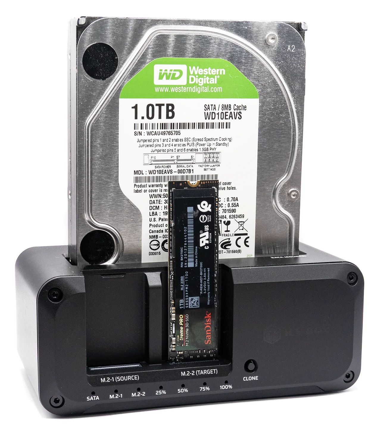 Icy Box CloneStation M.2 NVMe and SATA to M.2 NVMe