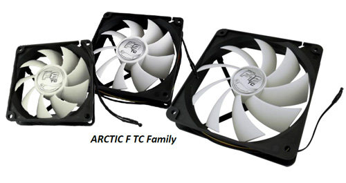 Arctic uvádí nové teplotně řízené ventilátory