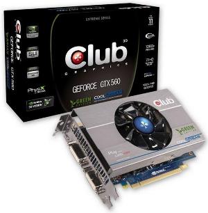 Club 3D odhalil GeForce GTX 560 Ti Green Edition