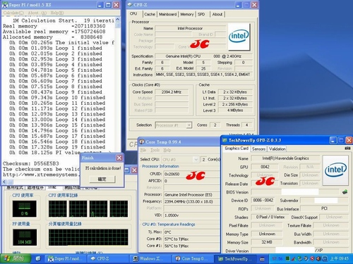 Fotografie 32nm procesoru Intel Clarkdale