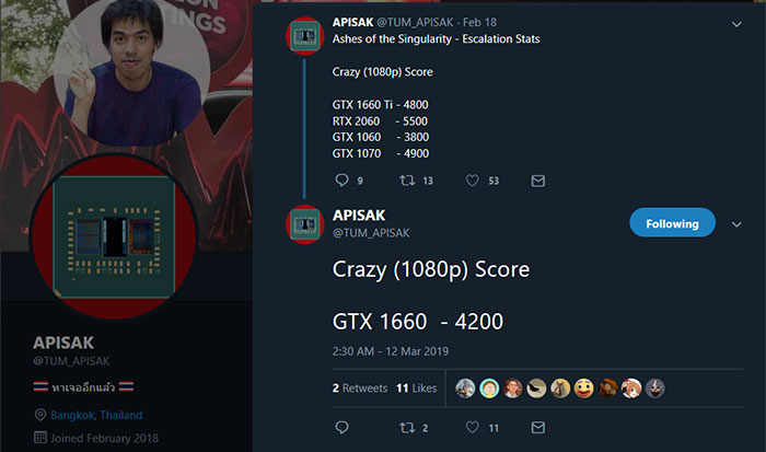 GeForce GTX 1660 získala v AotS skóre 4200 bodů, je to málo, nebo dost?