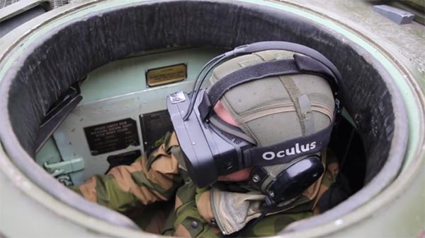 Oculus Rift v obrněném vozidle norské armády