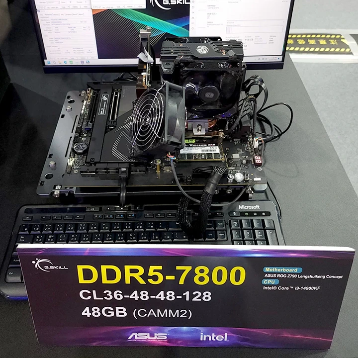 G.Skill ukázal extrémně rychlé paměti DDR5-10600 i moduly CAMM2