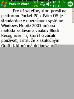 Graffiti 1 pro PocketPC? Žádný problém
