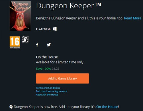 Dungeon Keeper je k dispozici zdarma