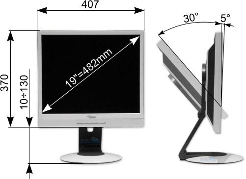 Megatest 19" LCD: Fujitsu Siemens P19-2