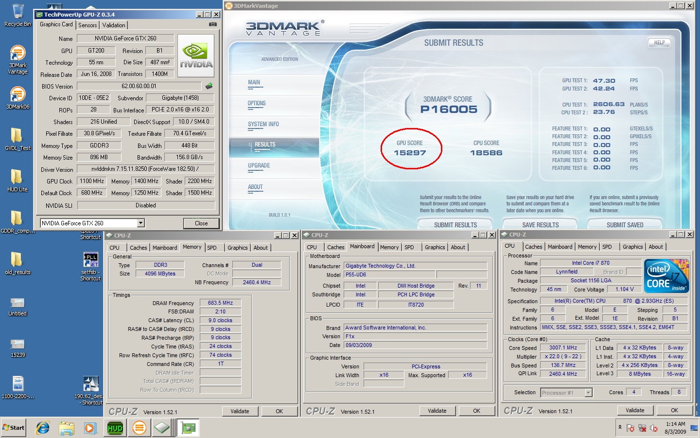 Rekord v 3DMark Vantage zlomen na soutěži Gigabyte