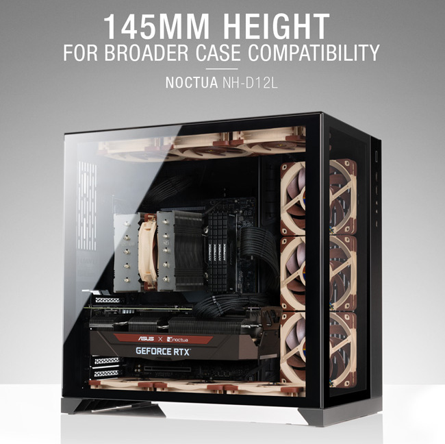 Noctua NH-D12L: nízkoprofilový chladič CPU se 120mm ventilátorem