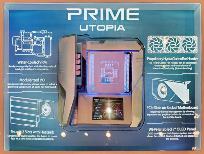 Asus předvedl koncept desek budoucnosti: Prime Utopia