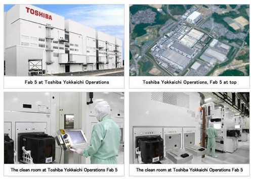 Toshiba se SanDiskem otevřela novou továrnu pro paměti Flash
