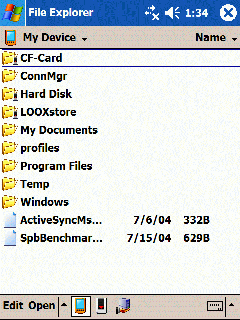 Fujitsu Siemens Pocket LOOX 720 - VGA kyklop