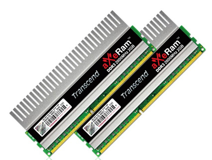 Moduly Transcend aXeRam DDR3-2000 obdržely certifikát Intel XMP