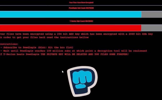 Fanoušek youtubera PewDiePie šířil ransomware, chtěl 100 mil. sledujících