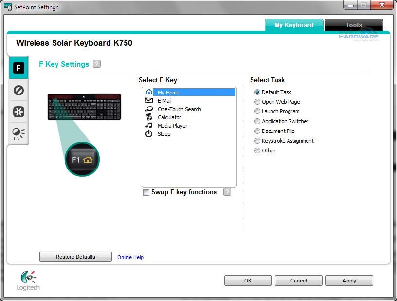 Logitech K750: klávesnice dobíjená světlem