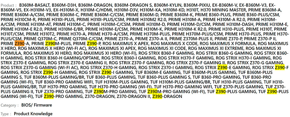 Asus už ukázal 19 desek s čipsetem Z390, je opravdu nový?