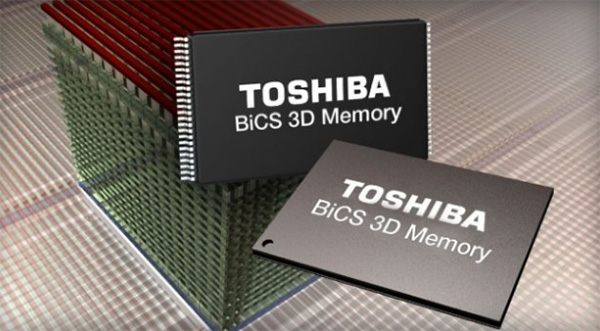 Toshiba a WD oznamují první paměti 512Gbit TLC 3D NAND