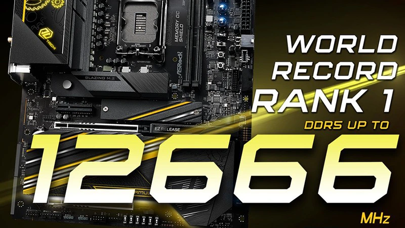 Paměti G.Skill dosáhly rekordních DDR5-12666, opět na desce od ASRocku
