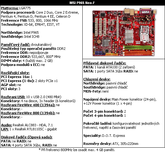 7x základ s P965: Závěr srovnávacího testu