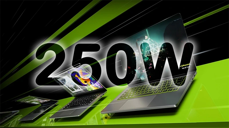 GeForce RTX 5090 Laptop po shunt-modu s 250 W dosáhla o 22 % lepšího výkonu