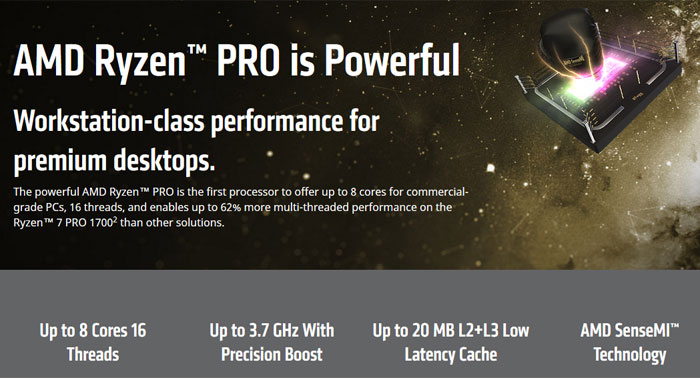 Procesory Ryzen Pro získaly podporu od firem Dell, HP i Lenovo